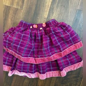 Matilda Jane Pink and Purple Plaid Skirt